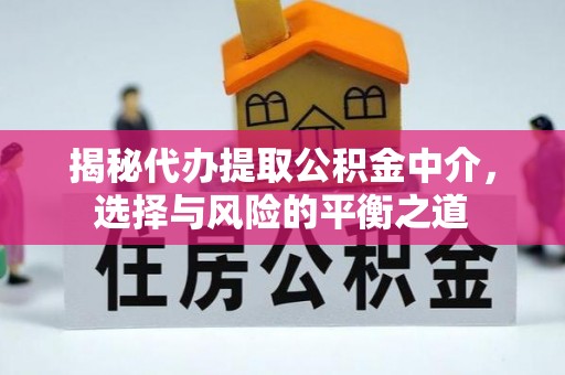 平乡揭秘代办提取公积金中介，选择与风险的平衡之道